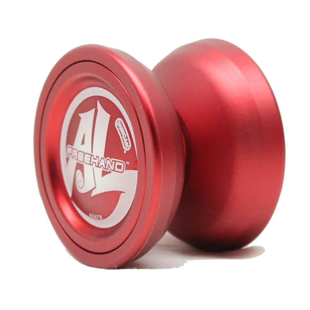 Duncan Freehand ALuminum YoYo All Aluminum YoYo Counterweight Included (Red with Red Cap