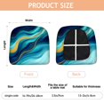 thumbnail image 3 of Teal Gold Marble Seat Covers for Dining Room Chairs Set Of 4,Stretch Printed Washable Chair Seat Cover with Elastic Ties and Button,Removable Waterproof Couch Cushion Covers, 3 of 6