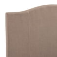 thumbnail image 4 of Stitched Camel Back Full Upholstered Bed in Sandy Beige, 4 of 7