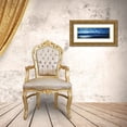 thumbnail image 3 of Hausenflock, Alan 14x7 Gold Ornate Wood Framed with Double Matting Museum Art Print Titled - Blue Water I, 3 of 4