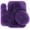 Purple, variant on Home Bathroom Décor 3 piece Set Bath Mat #6 Navy Blue Color U-Shaped Contour Rug, Mat and Toilet Lid Cover With Rubber Backing
