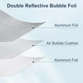 thumbnail image 5 of 59IN X 8.2FT Double Reflective Bubble Foil Insulation Foam, Aluminum Foil Thermal Insulation Radiant Barrier for Window, 5 of 6