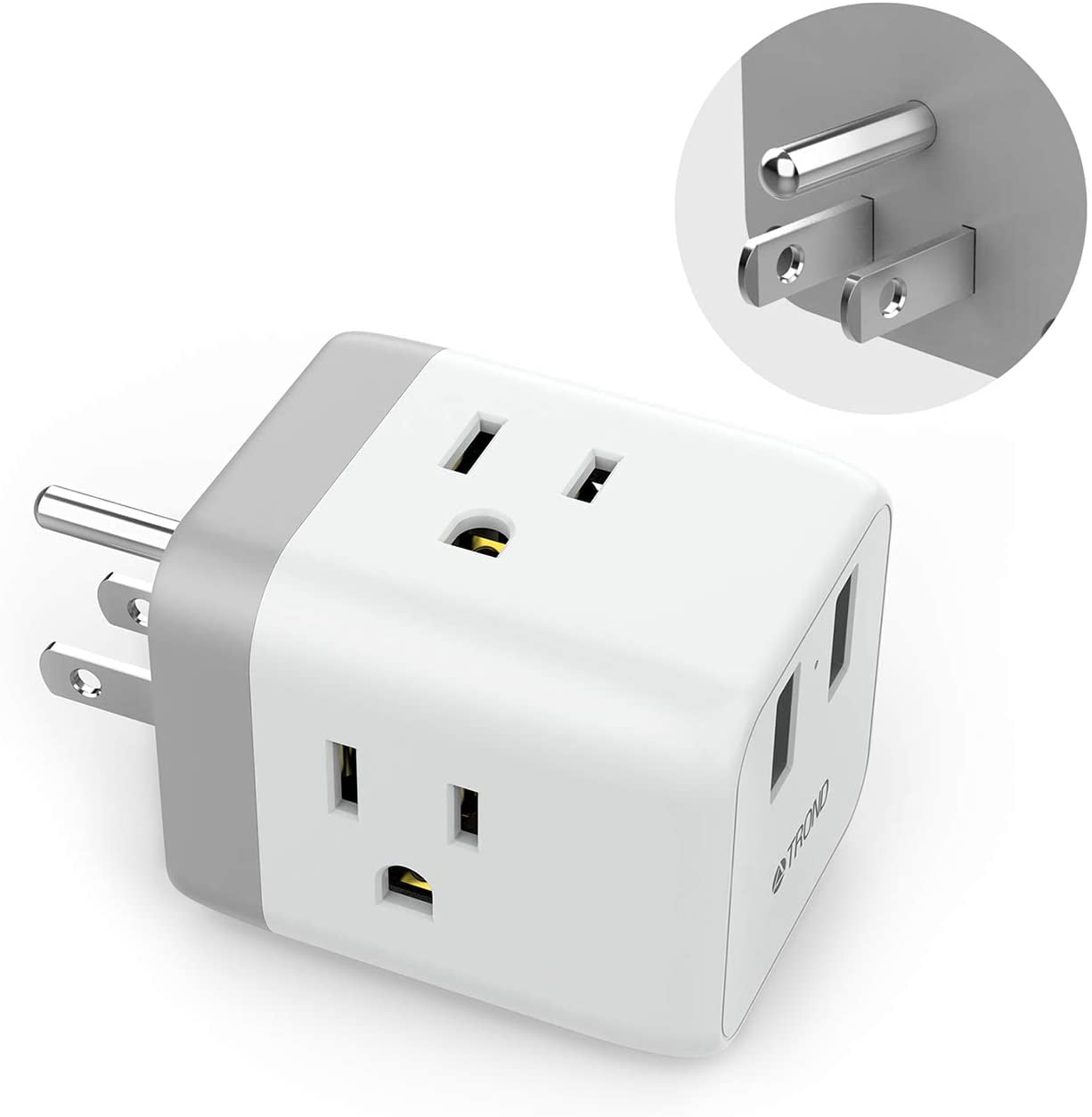 Multi Plug Outlet Extender，ETL Listed, TROND Outlet Splitter Expanders