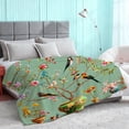 thumbnail image 5 of Floral Bird Gifts Blanket for Women Stuff Bird Print Blanket Throw Plush Cozy Soft Flannel Bedding Flowers Birds Gifts for Women Adults Sofa Couch Bed Room Decor 50"X40", 5 of 7