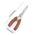 thumbnail image 2 of BE-TOOL Stainless Steel Fishing Scissor Multifunctional Fish Lip Gripper Fish Holder Anti-Slip Fishing Pliers, 2 of 8