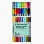eatsleepdoodle Dual-Tip Washable Fabric Markers - set of 20 Rainbow Colours