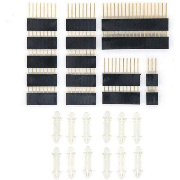 Treedix 2 Sets of Stacking Headers Pins Kit Stackable Female Headers Compatible with Arduino Mega 2560(28pcs in Total)