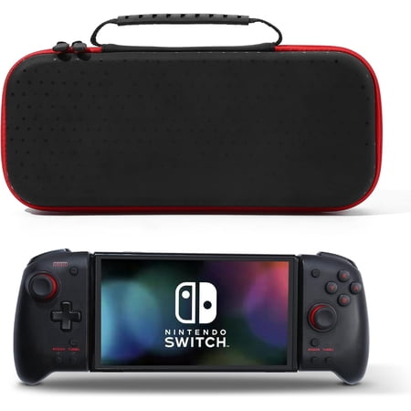 Carrying Case for Switch Hori Split Pad Pro Portable Hard Shell Carrying Case for Nintendo Switch + Split Pad Pro & RoG Ally & Binbok Joy Pad Controllers - Lightweight & Shockproof