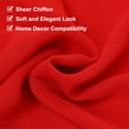 thumbnail image 4 of 2 Piezas de Caminos de Mesa de Chifón Rojo 27.5" x 118" Camino de Mesa Ligero y Elegante Camino de Mesa Romántico y Transparente, 4 of 7