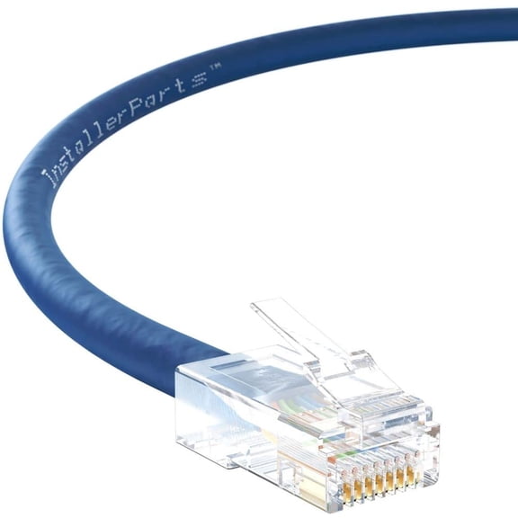 Cable Ethernet CAT6 UTP InstallerParts de 1 pie, azul, 10 Gbps