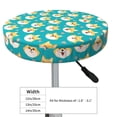 thumbnail image 2 of Uemuo Cute Shiba1 Pattern Round Bar Stool Seat Covers Washable Stool Cushion Slipcover Elastic Bar Chair Covers-14 inch, 2 of 7