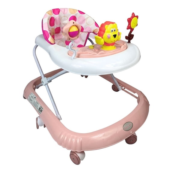 Andadera Para Bebé Babytek Leoncito Rosa