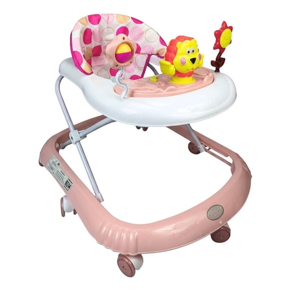 Andadera Para Bebé Babytek Leoncito Rosa