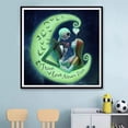 thumbnail image 3 of Pesadilla de Halloween Jack y Sally y la Luna, juego de puntos de punto de cruz, manualidades, decoración del hogar, 13,7 X 13,7 pulgadas, 3 of 5