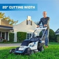 thumbnail image 6 of Restored HART 40-Volt Cordless 20-inch Brushless Self Propelled Mower Kit, (1) 6.0 Ah Lithium-Ion Battery, 6 of 11