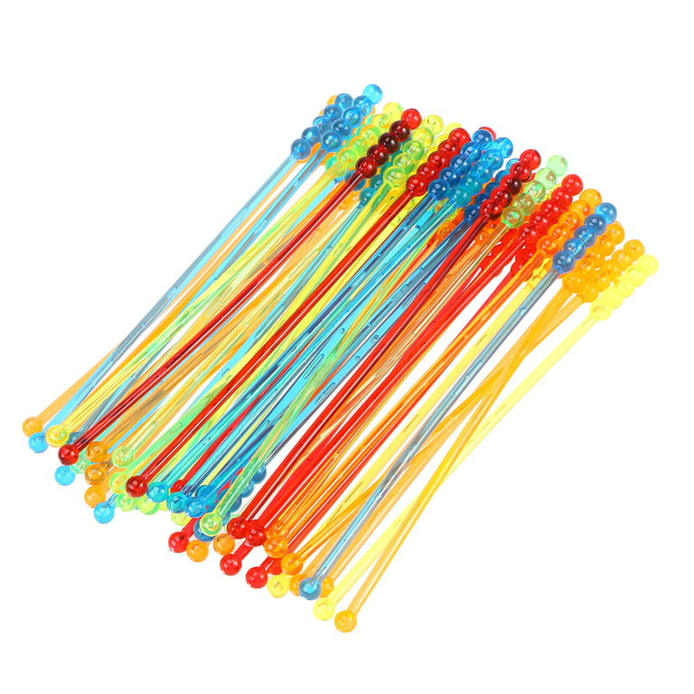 Royer Plastic Fruit Slice Swizzle Sticks, Drink Stirrers, Stir Sticks in  Assorted Colors - Pink, Green, Yellow, Orange, 6 Inch