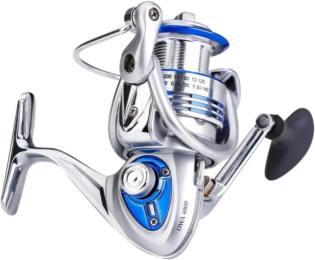 Spinning Fishing Reels for Saltwater Freshwater 3000 4000 5000 6000 7000 Spools Ultra Smooth Ultralight  Trout Bass Carp Gear Stainless Ball Bearings Metal  Ice Fishing Reels