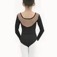 thumbnail image 4 of LOVZFMLL Toddler Girls Ballet Leotard, Lace Solid Stretch Cozy Crew Neck Long Sleeve Bodysuit, Ballerina Performance Outfit Dancewear 2-3 Years Girls Clothes, 4 of 4