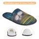 thumbnail image 3 of Fotbe Palm Trees Pantuflas Peludas para Mujer con Estampado, Zapatillas de Peluche, Zapatos de Invierno para Casa, Uso Interior y Exterior-Medium, 3 of 8