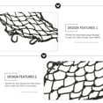 thumbnail image 4 of FRCOLOR Filet de Cargaison pour Voiture avec 6 Crochets Filet de Réservoir de Cargaison Serré Réglable pour Moto, 15.75"X15.75"X0.04 Pouces, 4 of 5