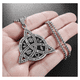 thumbnail image 4 of 2 Pcs Collares Nudo De Bruja Celta Acero Inoxidable Malubero Dorado y Plateado, 4 of 5