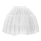 thumbnail image 1 of 1 pieza de enagua ajustable para vestido Lolita, hermosa falda de gasa con capas y efecto burbuja (blanca), 1 of 7
