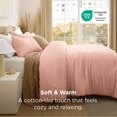 thumbnail image 3 of Juego de edredón Bedsure Full Blush rosa prelavado, 3 piezas, 3 of 8