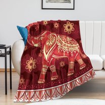 Japanese Samurai Blanket Armored Warrior Bushido Decor Inspirational Throw Blanket Gifts for Girls Boys Super Warm Soft Plush Lightweight Fleece Flannel Bed Blanket for Kids Adults Men Women 60"X50"