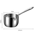thumbnail image 3 of Pot Gravy Stainless Steel Milk Pot Small Sauce Pan Saucepan Non Stick, 3 of 6