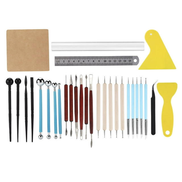 Modeling Tools,30pcs Clay Tools Stainless Pottery Accessories Clay Tools Proven Performance