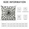 thumbnail image 5 of Halloween Pillow Covers  White Spider Web Decor Throw Pillows Holiday Halloween Outdoor Decorative Pillows Square Cushion Covers for Home Bed Couch Sofa, 5 of 5