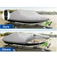 thumbnail image 6 of 11-13Ft Heavy Duty Boat Cover 210D Oxford Waterproof Trailerable Marine Protective Grey for V - Hull Tri - Hull Runabout Bass Fish & Ski Boat Fishing Ski, 6 of 8