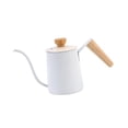 thumbnail image 4 of Hervidor de Tetera de café con tapa, mango ergonómico de 350 ml Verter sobre Hervidor de café por goteo para exteriores, Camping Home blanco BLESIY Tetera de goteo de café, 4 of 8