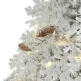 thumbnail image 3 of Nearly Natural 5ft. Flocked Montana Down Swept Spruce Artificial Christmas Tree, 3 of 5