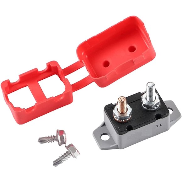 GLOSO E518 Stud Type Circuit Breakers, Crosswise Bracket, Auto Reset (T1) - 1 Pack (30A)