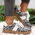 thumbnail image 4 of Domzle Women Retro Gum Sole Fashion Sneakers | PU Leather Classic Tennis Walking Shoes Anti Slip Trainers Black 37, 4 of 7
