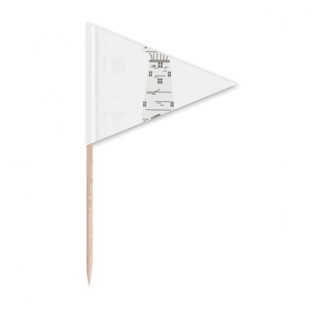 Taiwan Voyage Eluanbi Phare Chinois Cure-Dent Triangle Toppers de Cupcake Drapeau