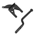 thumbnail image 2 of Premium Carbon Steel Black Lock Hasp for Secure Storage on Sheds, Cabinets, and Gates - Durable, Rust-Resistant, Easy Installation, Modern Brushed Finish, 2 of 6