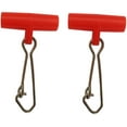 thumbnail image 2 of Slides for Braided Line, Fishing s with Stainless Steel lock Snaps Kit Red 4# (30pcs), 2 of 3