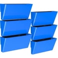 thumbnail image 5 of Storex Legal-Size Magnetic Plastic Wall Pocket, Holds 5 lbs, School Blue, 6-Pack, 5 of 6