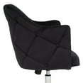 thumbnail image 4 of Impressions Vanity Pearl Tufted 360 Degree Swivel Vanity Chair with Height Adjustable (Black), 4 of 5