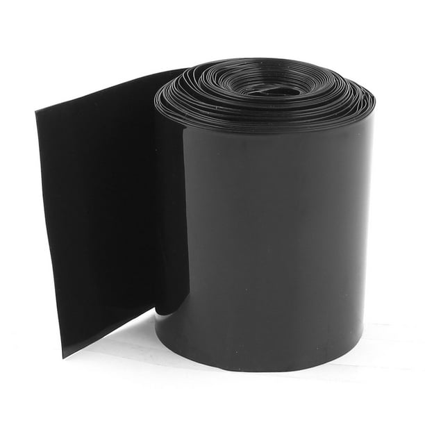 85mm/55mm PVC Heat Shrink Tubing Wrap Black 10m 33ft for 18650 Battery