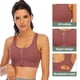 thumbnail image 3 of Ropa interior deportiva con cremallera frontal para mujer - Sujetador deportivo de gasa con malla transpirable Zhivalor BST3059666-1, 3 of 5