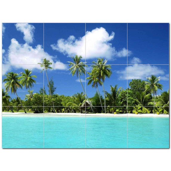 Beach Picture Ceramic Tile Mural Kitchen Backsplash Bathroom Shower 404049-S43
