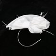 thumbnail image 4 of Diadema Pinza de Pelo Floral Jinwen Sombrero con Malla Estilo Vintaje Joyas Blanco, 4 of 8