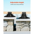 thumbnail image 3 of VEVOR 12 Pcs Adjustable Deck Support Pedestal Deck Foundation Base Rising 1.18-2.36 in, 3 of 9
