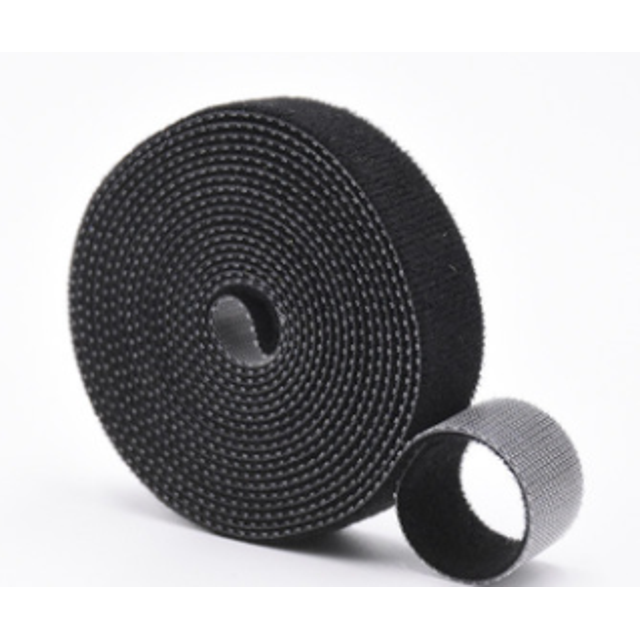 3 Rouleaux de Ruban de Fixation Attaches de Câbles Ruban en Nylon de Fixation Réutilisable Crochet Double Face Rouleau Crochets et Boucles Sangles Gestion des Fils et Cordons Organiseur de Fils, 30 Yards (Noir)