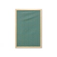 thumbnail image 1 of Boho Wall Art with Frame, Inspired Design of Geometric Motifs, Printed Fabric Poster for Bathroom Living Room, 23" x 35", Dark Seafoam Yellow, by Ambesonne, 1 of 2