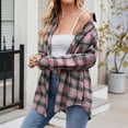 thumbnail image 2 of Towmus Flannel Shirt Women Button Down Long Sleeve Plaid Shirts Collared 2025 Casual Work Tops S-2XL, 2 of 9