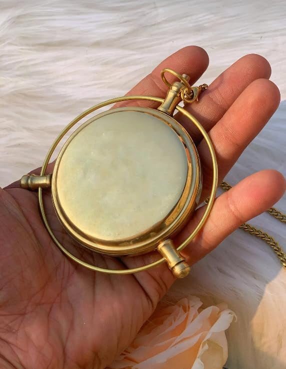 Maritime treasures Antique Brass Astrolabe Compass with Calendar and Zodiac Symbols